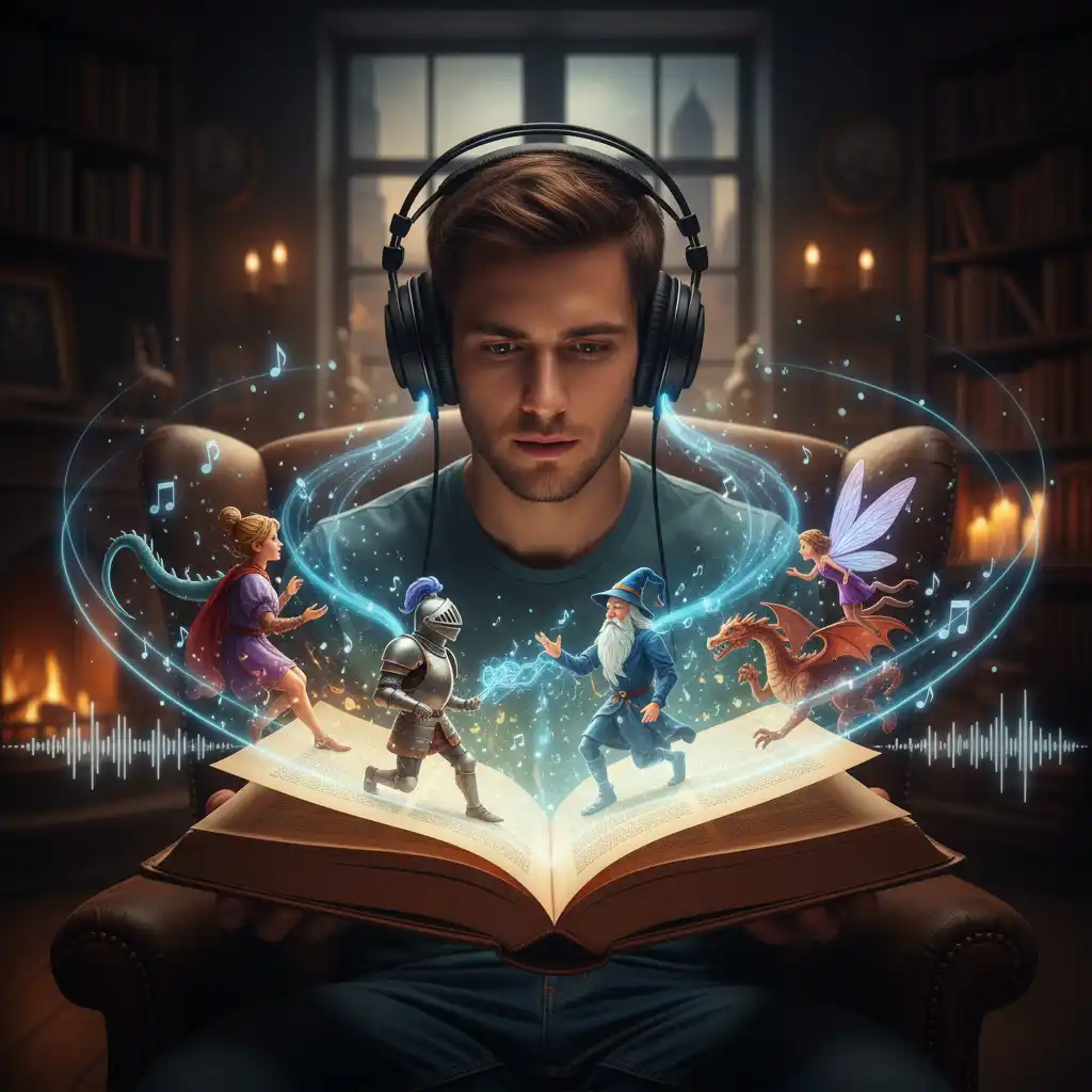 Audiobook Production with Cinematic 3D Sounds