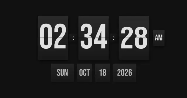 Airport Flip Clock