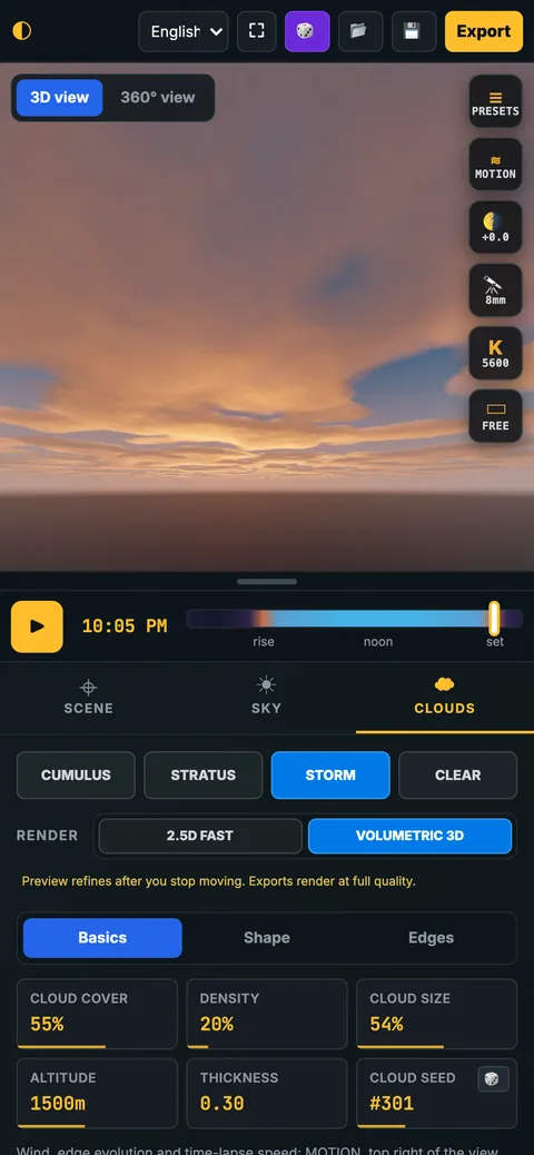 HDRI Creator on a phone