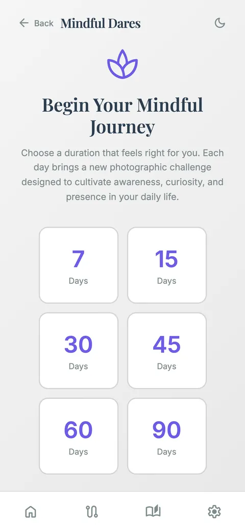 Choose a 7 to 90 day journey