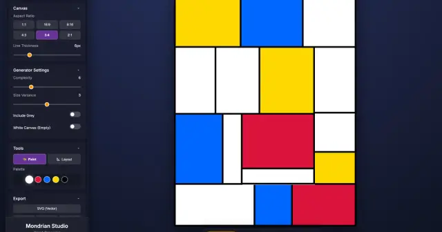 Mondrian Art Studio