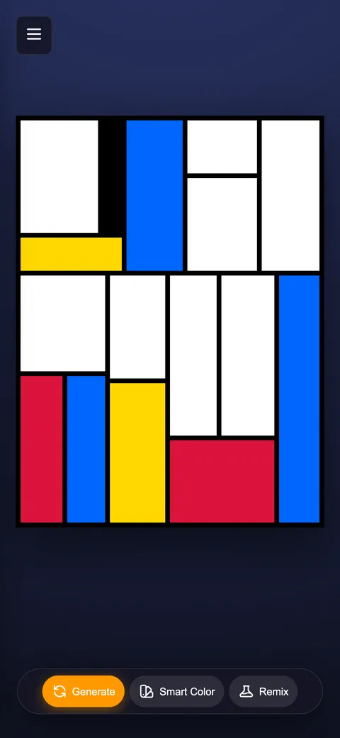 The same composition on a phone
