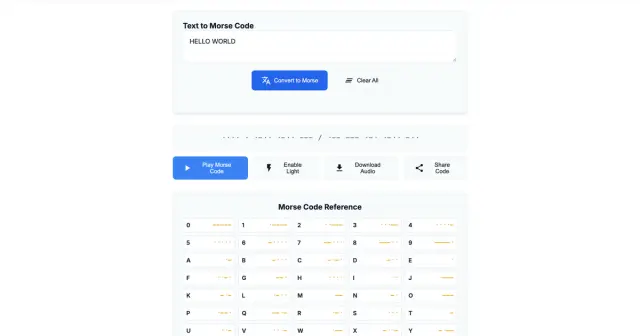 Morse Code Online