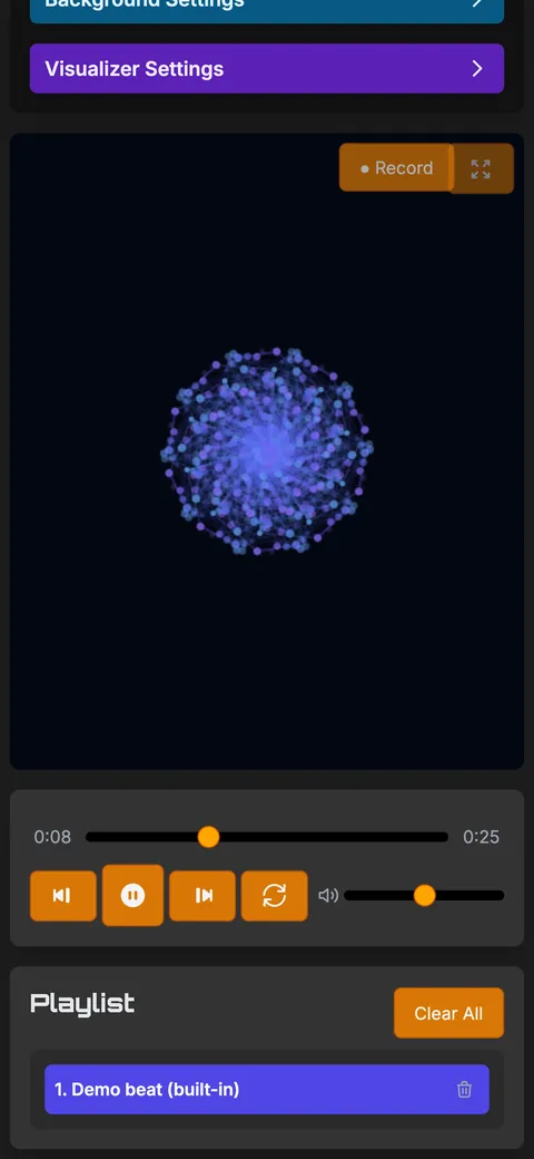 Cosmic Web on a phone