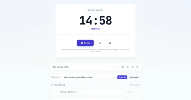 Routine Timer