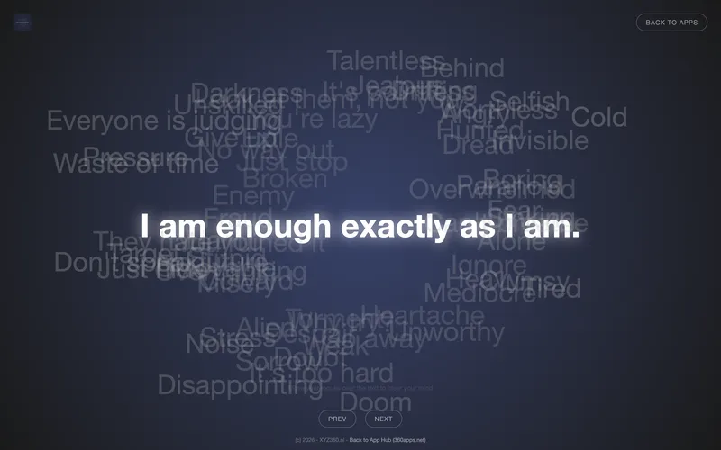 The revealed message on a computer