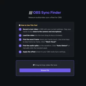 OBS Sync Finder