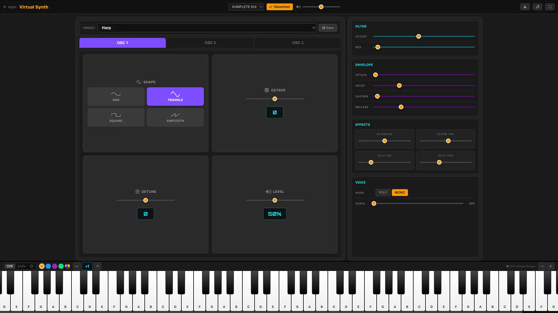 Virtual MIDI Synth